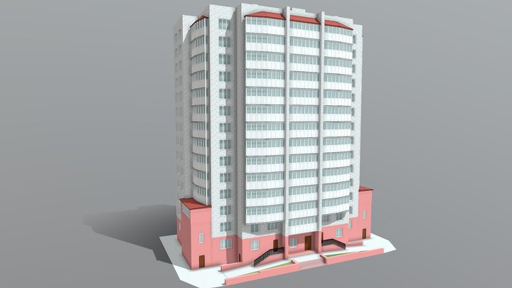 Многоквартирный дом – Kostenloses 3D-Modell STL