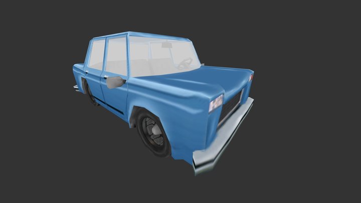Raging-car 3D Model