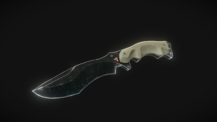 Survival Knife 3D Model