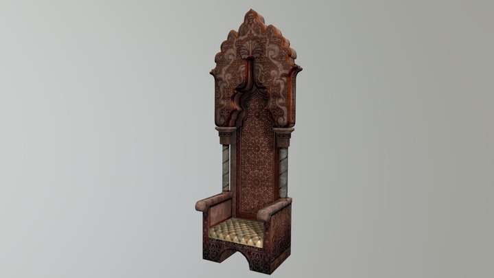 Redguard Throne 3D Model