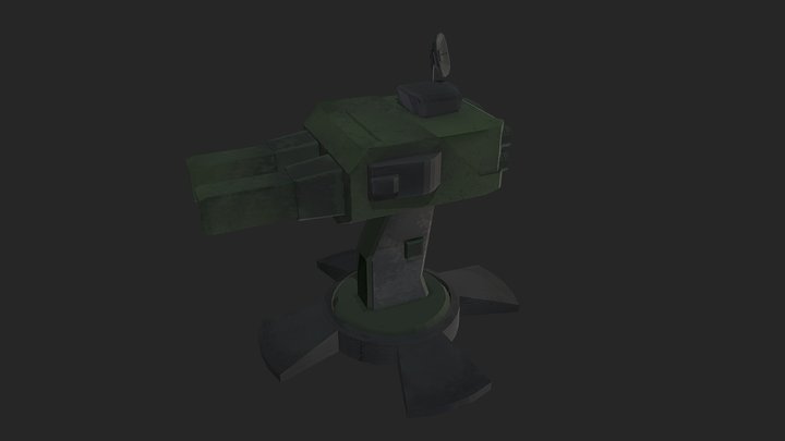 Rusty Cannon 3D Model