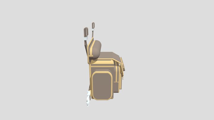 Thigh Bag (Low Poly) 3D Model