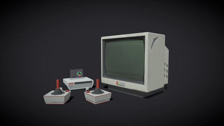 Retro Gallery 3D Model