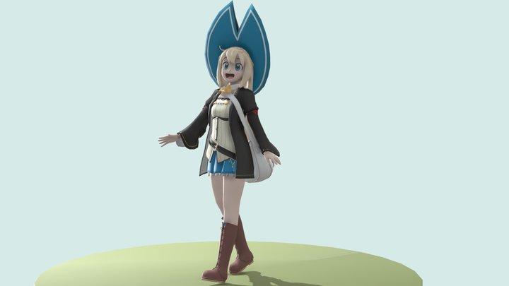高原の魔女　アズサ 3D Model
