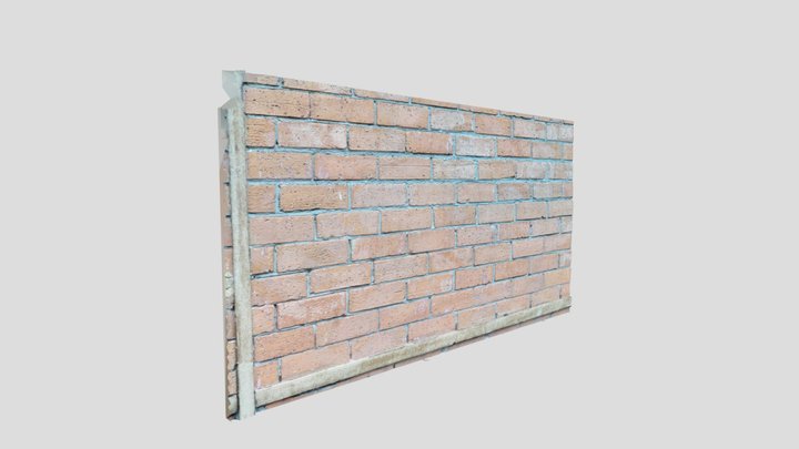 Brick Wall 01 (Photogrammetry) 3D Model
