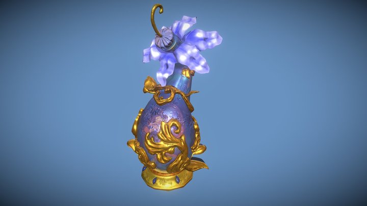 [Student Work] Flower Life Potion Flask 3D Model