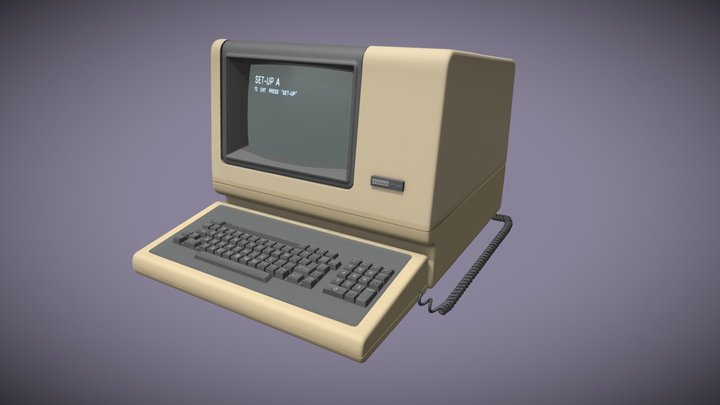 DEC VT100 terminal 3D Model