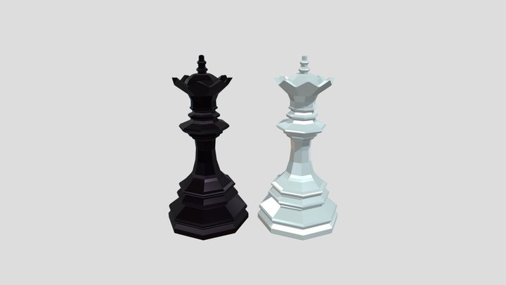 Chess Piece - Queen 3D Model