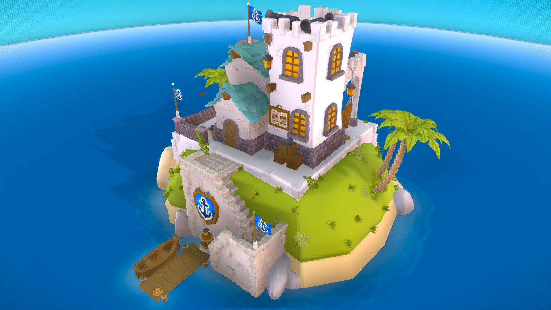 Battle of the Islands - 3D model by eline.melis [3827b5a] - Sketchfab