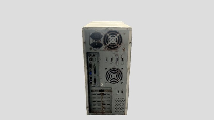 Old Rusted PC 3D Model