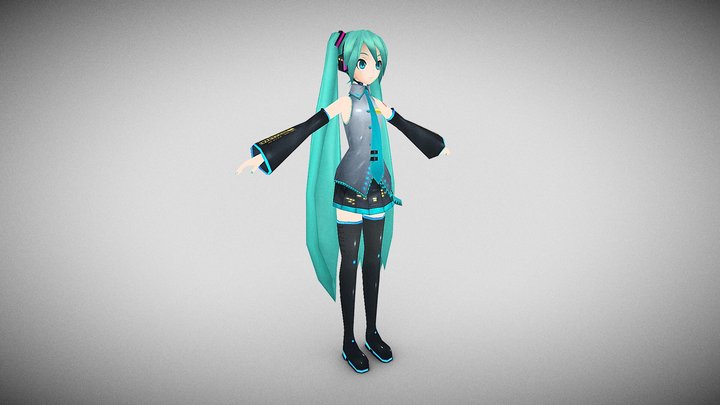 Miku (Huesos editados) – Gratis 3D-model STL