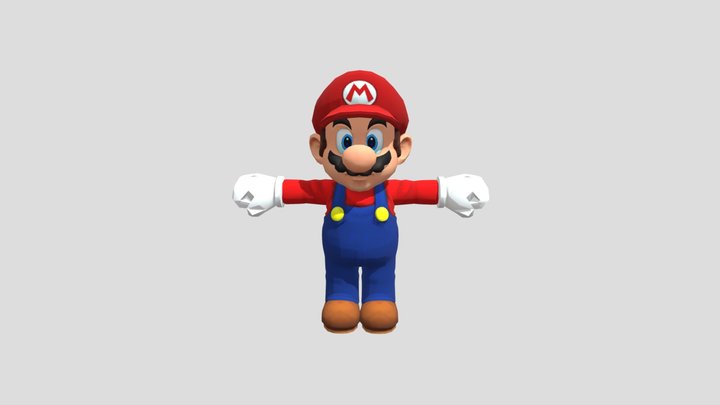 Wii - Super Mario Galaxy - Mario 3D Model