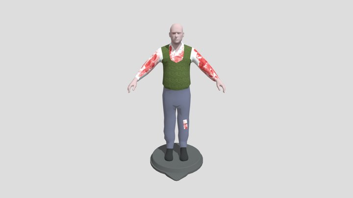 Thuggish Splicer BioShock GO 3D Model