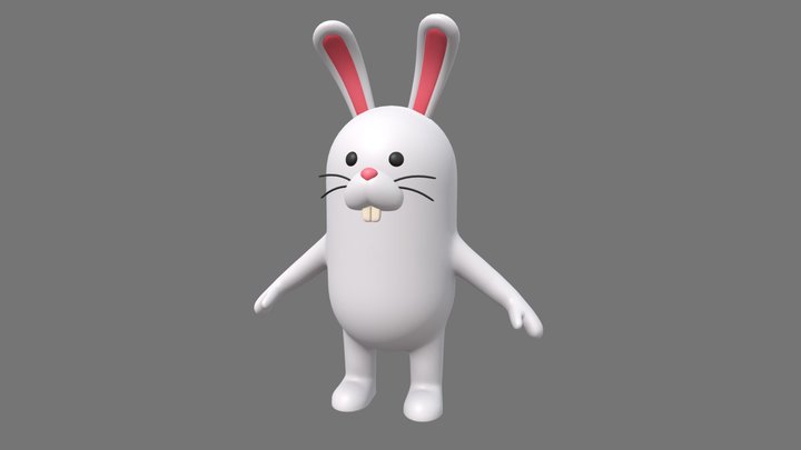 Rabbit Character 3D Model