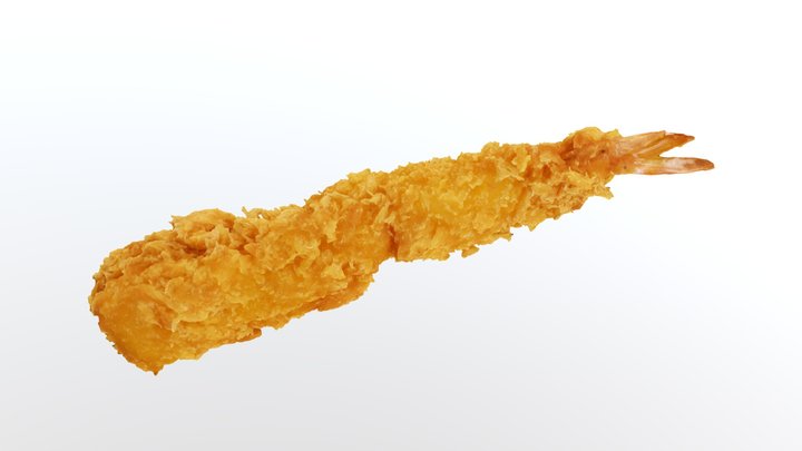 Fried Shrimp (3D scan) 3D Model