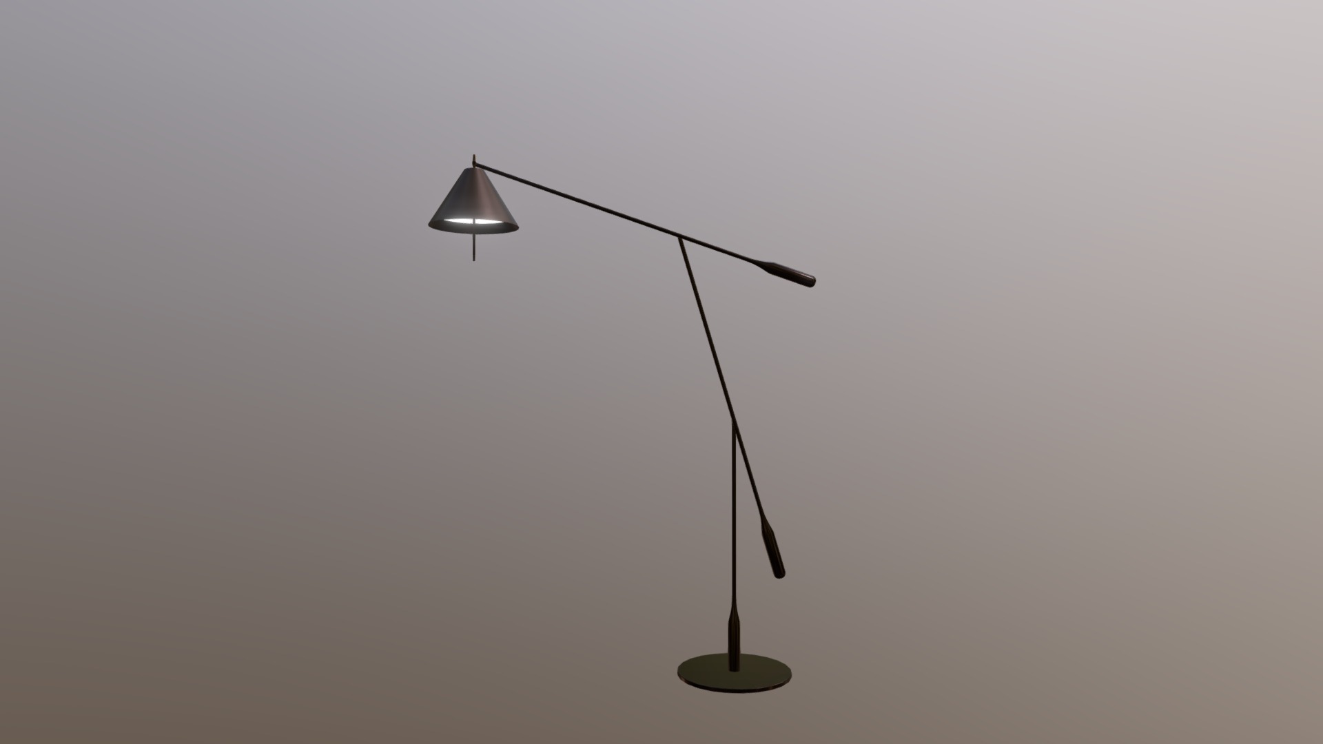 3D model Lamp 13 - This is a 3D model of the Lamp 13. The 3D model is about a lamp on a wall.