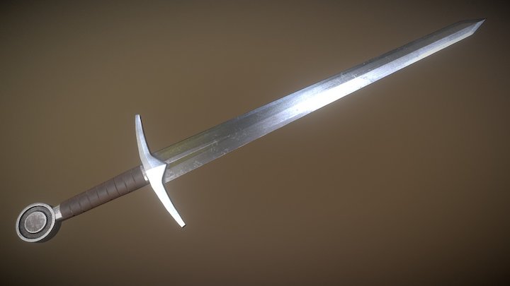 Soldier's Sword - One Handed Sword 3D Model
