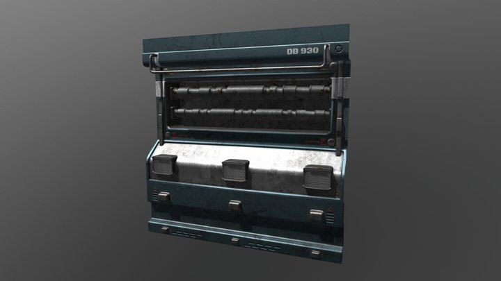 Sci-Fi Second Wall 3D Model