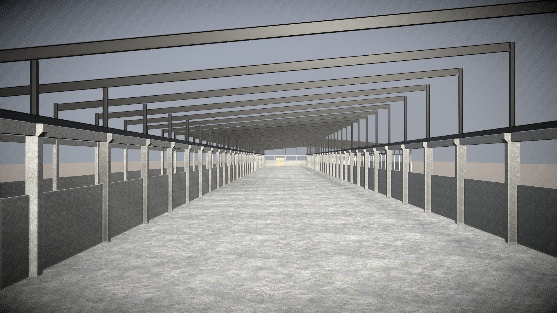 Warehouse structure — Sketchfab embed 3D viewer