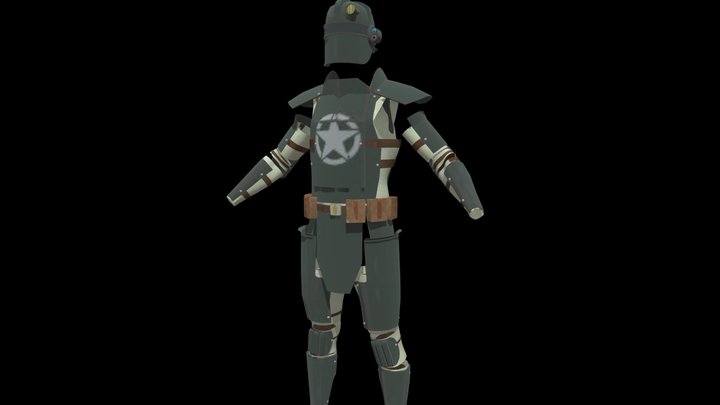 Fallout Heavy Combat Armor 3D Model
