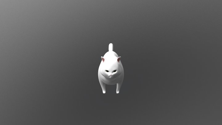 Fat cat 3d model 3D Model
