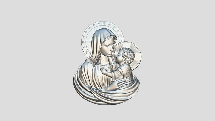 mary-with-child-1mil 3D Model