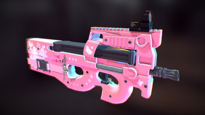 P90 - Pink 3D Model
