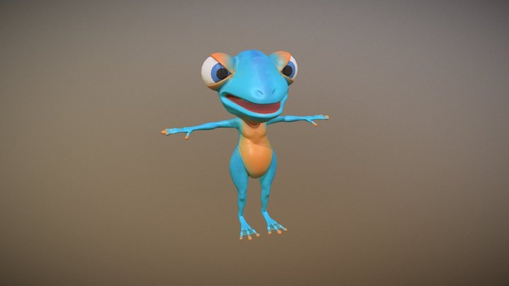 Mr Frog 3D Model
