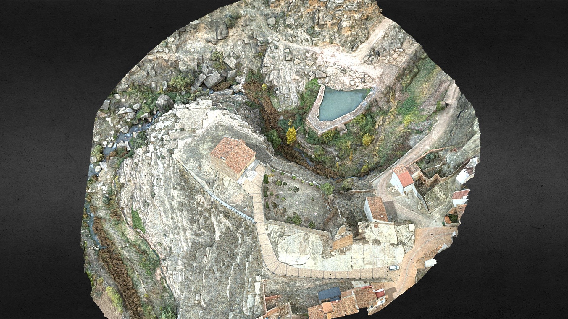 Castillo de Monterde 3D model by Bimscan360 [383509a] Sketchfab