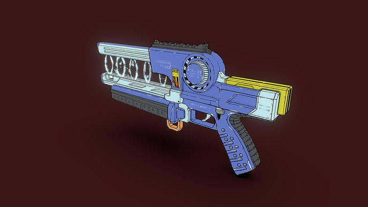 Lightning gun RET-B2 3D Model