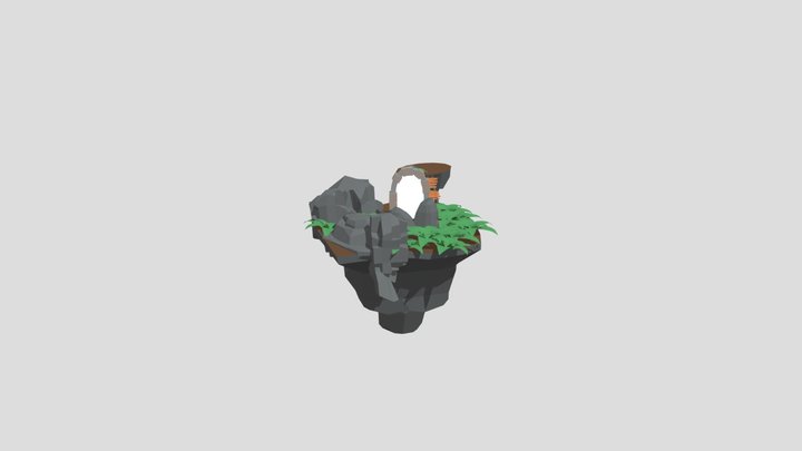 Floating Island 3D Model