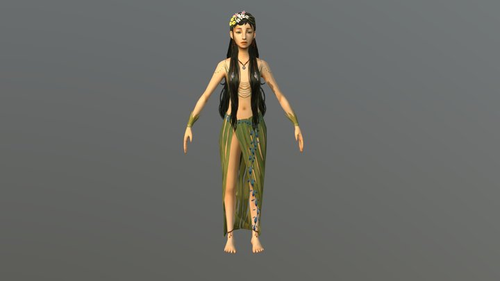 Green Goddess 3D Model