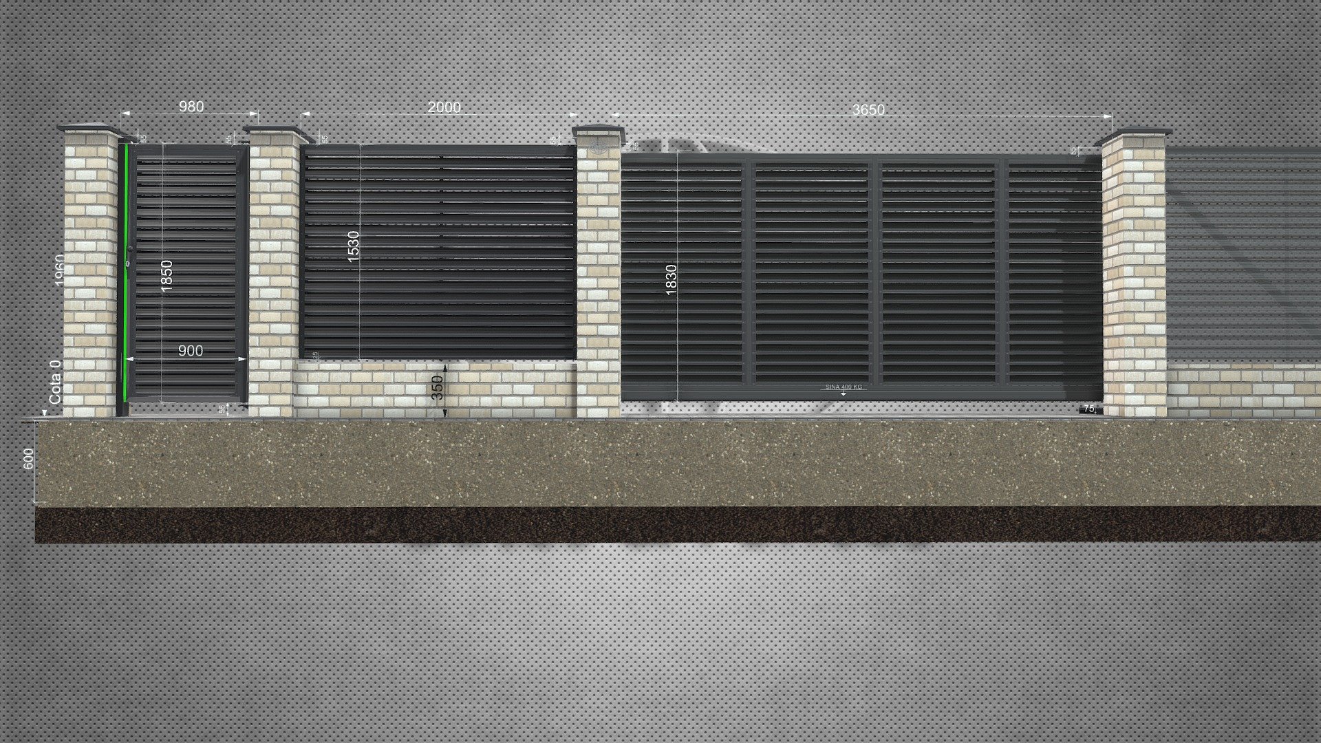GJ Poarta Autoportanta — Sketchfab embed 3D viewer