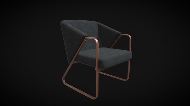 INDUSTRIAL EMPEROR CHAIR 3D Model