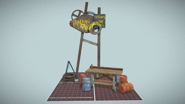 DAE 5 Finished Props - Rustborn 3D Model
