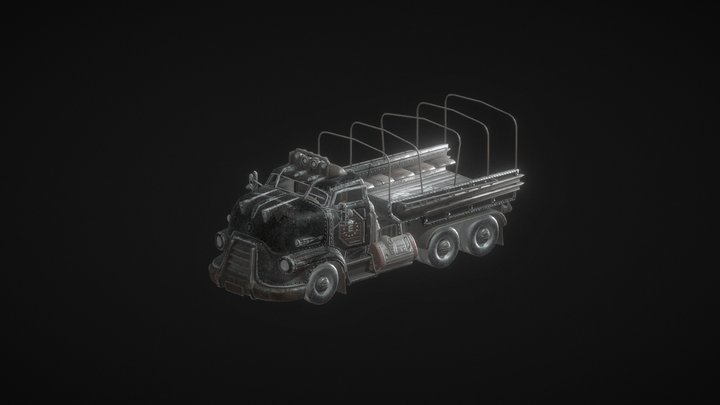 Fallout Truck Enclave Paintjob 3D Model
