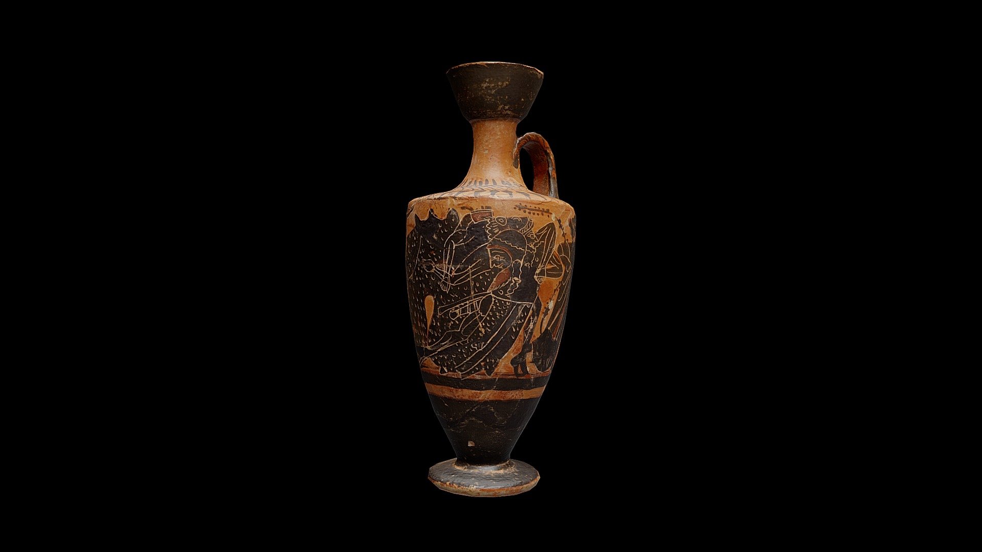 Lekythos All Quad Mesh 1075 Verts