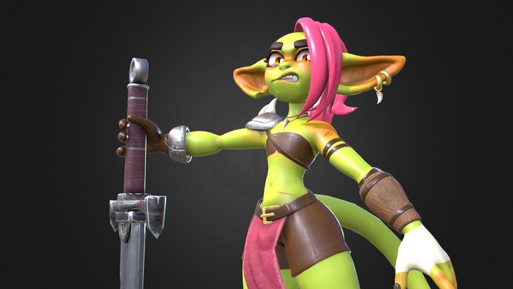 Goblin girl 3D Model