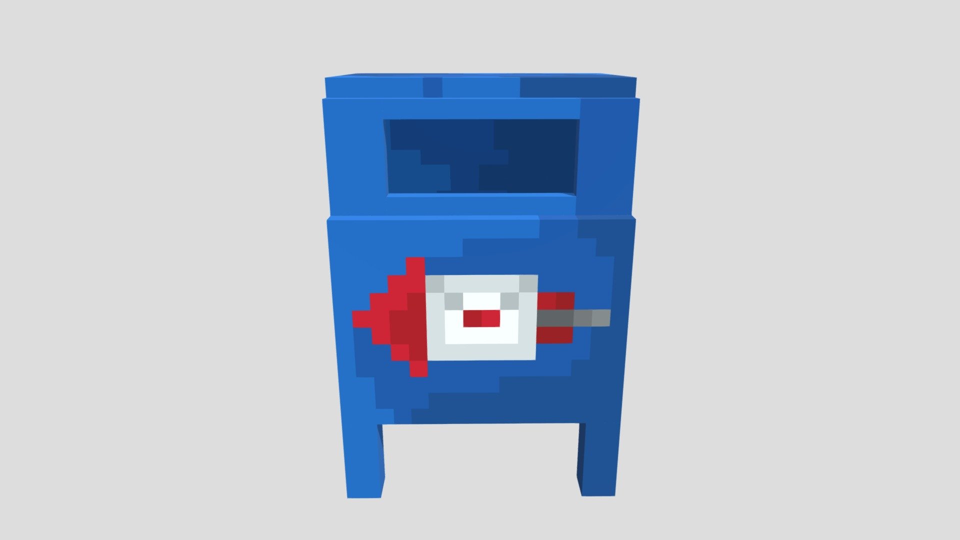 Postal Mailbox — Sketchfab embed 3D viewer
