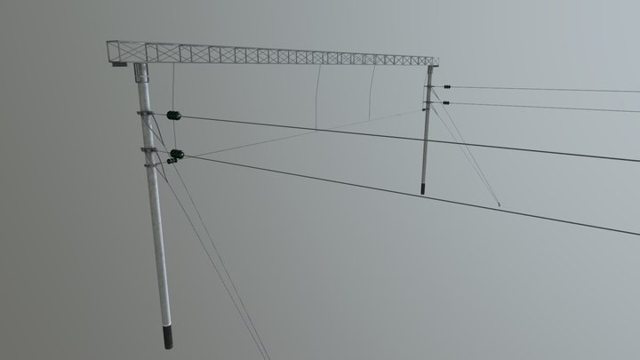 High voltage line 3D Model