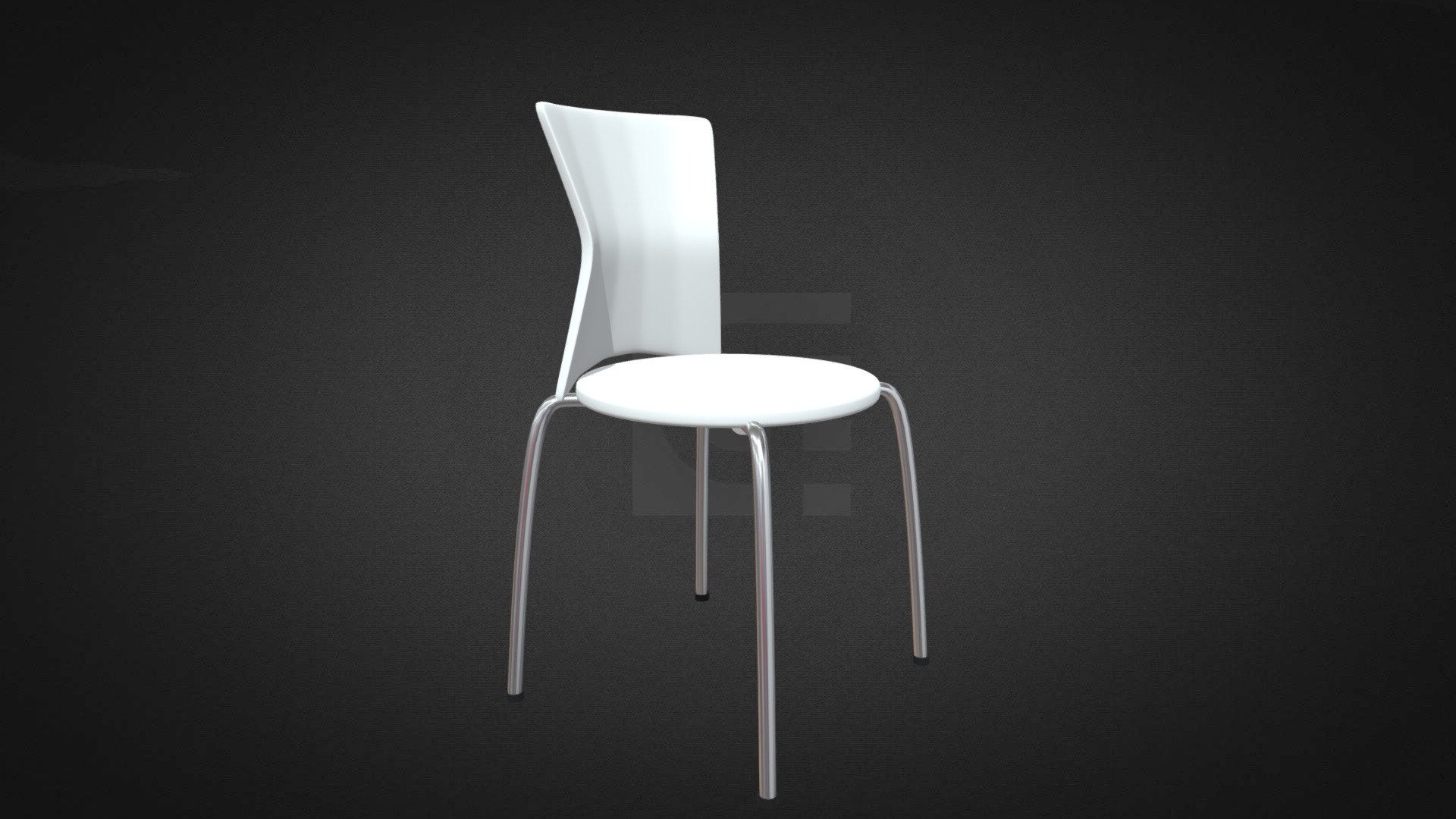 3D model Oslo Chair Hire - This is a 3D model of the Oslo Chair Hire. The 3D model is about a chair with a table.