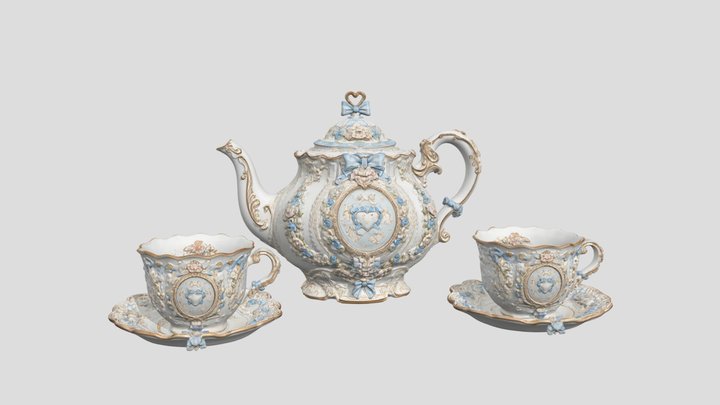 Rococo Rose Tea Set