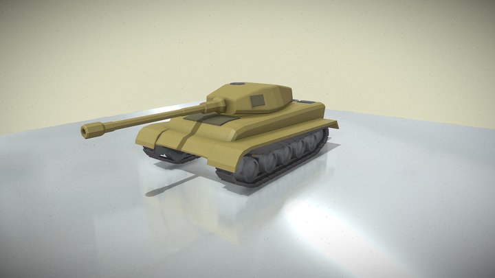 Tank (ww2 Tiger tank) 3D Model