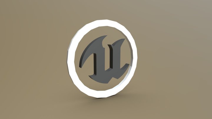 UNREAL ENGINE LOGO 3D Model