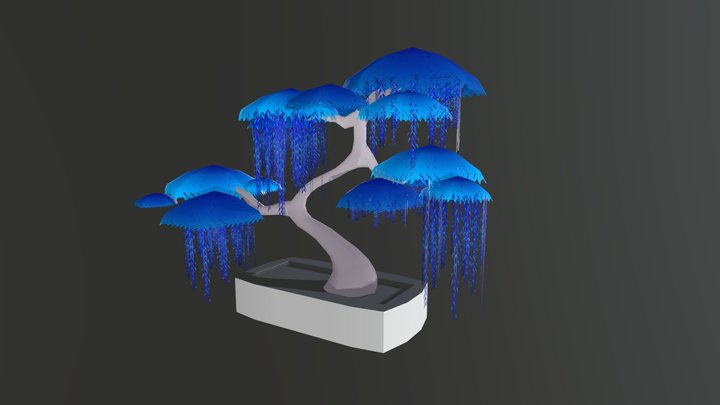 Willow bonsai tree 3D Model