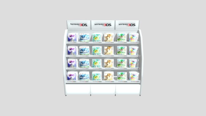 [Animal Crossing: New Leaf] Nintendo 3DS Shelf – Kostenloses 3D-Modell STL