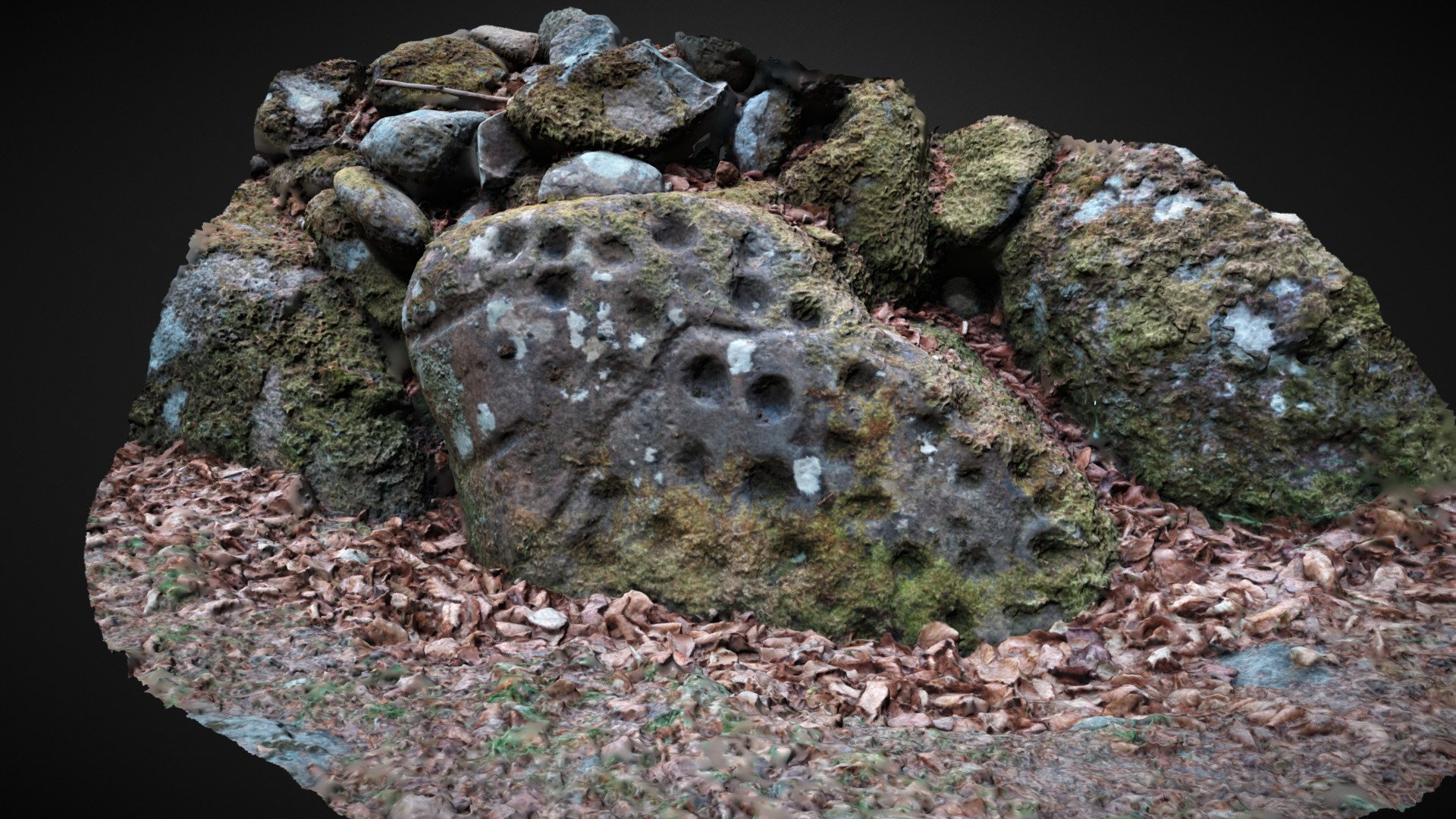 Clava Cairns cup marked stone