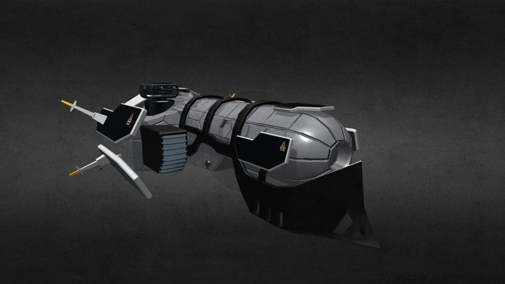 Space Train 3D Model