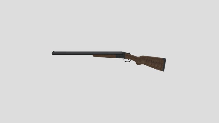 double barrel shotgun 3D Model