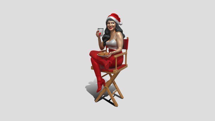 Meshy_AI_A_woman_in_a_pin_up__0120211756_texture 3D Model